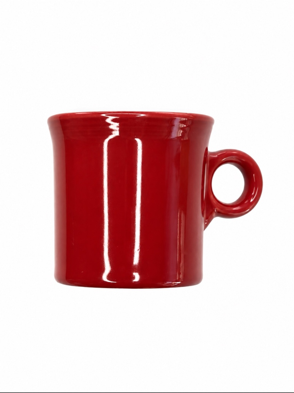 Fiestaware Fiesta Scarlet Red Ceramic Coffee Mug Classic Ring Handle Coffee Tea